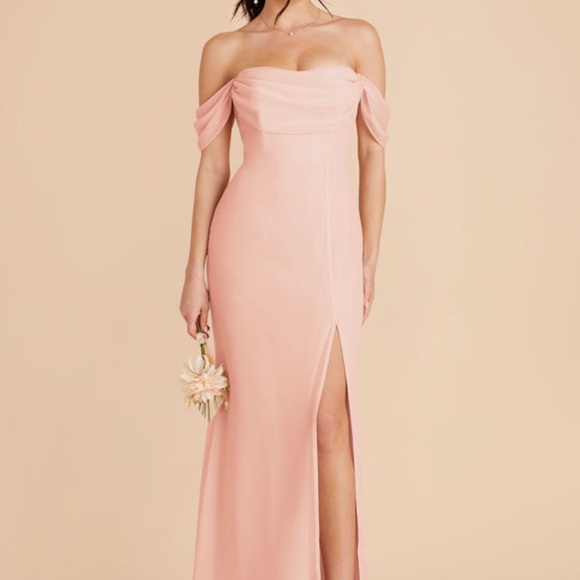 Birdy Grey Mira Convertible Dress in Chiffon Blush Pink - Picture 2 of 7